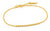 Bracciale color oro con piccole sfere e chiusura a catena