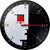 Orologio da parete dreizeit 35 cm Ø Alluminio • Design moderno • Preciso movimento al quarzo