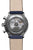 Orologio da uomo con movimento a vista, fondello in argento e cinturino in pelle beige-marrone