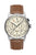 Bauhaus Aviation 2362-5 Herren Armbanduhr Beige • Automatikwerk mit Gangreserveanzeige • Mineralglas K1