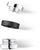 Charm in acciaio inossidabile con scritta "Believe" e ampio bordo esterno nero