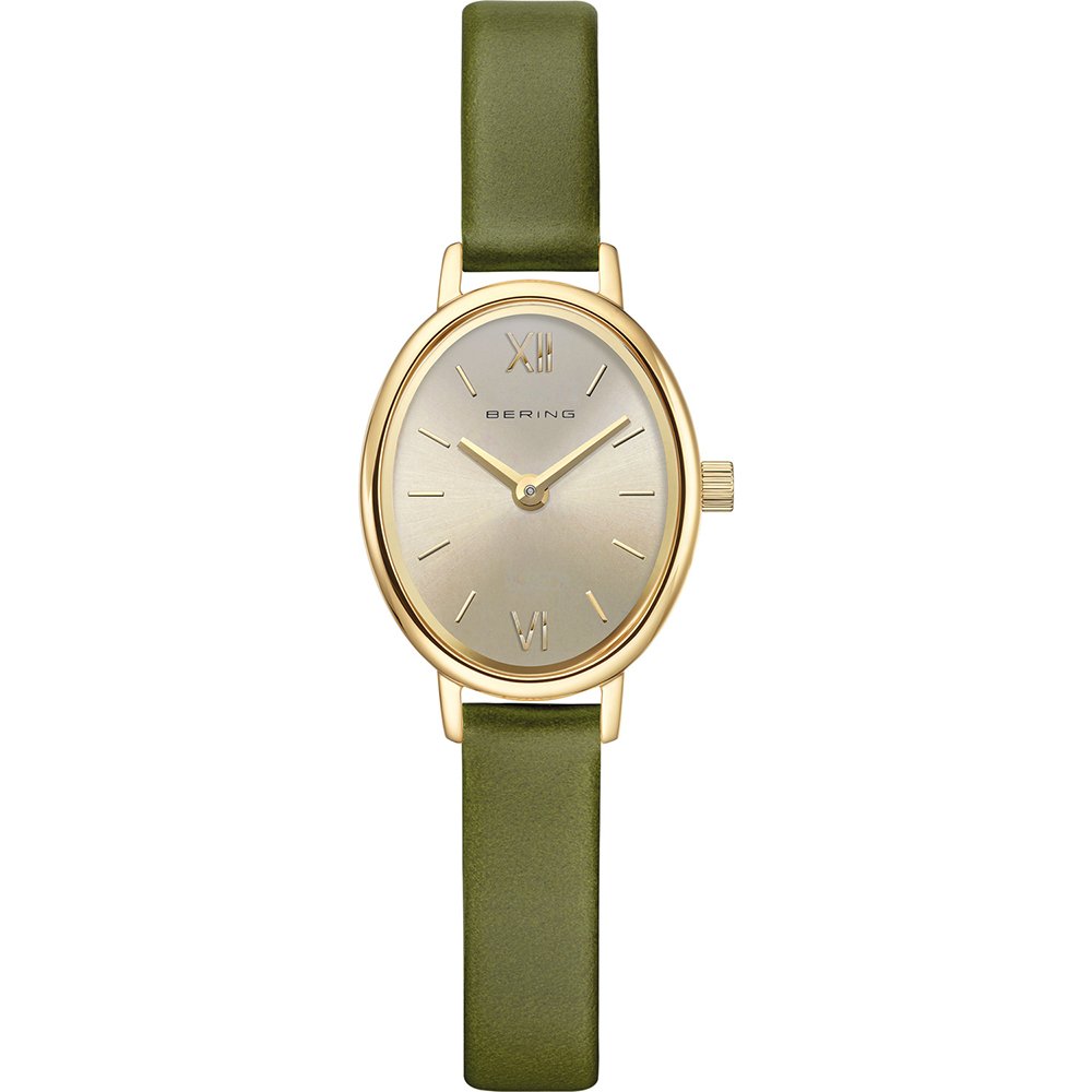 Bering Classic 11020-833 Damen Armbanduhr Grün • Saphirglas • Skandinavisches Minimaldesign