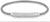 Elegante Bracciale BERING Arctic Pavé Argento Lucido Acciaio Inossidabile Vetro Cristallo 666-17-180