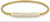 BERING Bracciale in acciaio inossidabile con maglia milanese e piastra scintillante di cristalli, color oro