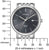 Herrenuhr mit Edelstahlgehäuse und dunkelgrauem Zifferblatt, Quarz WR50