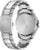 Herrenarmbanduhr mit silbernem Edelstahlarmband und geschlossenem Boden