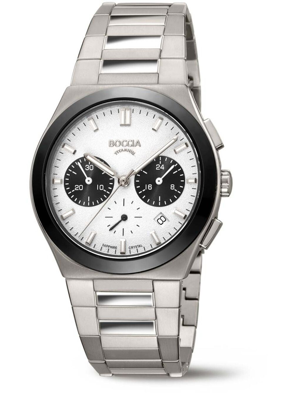 Boccia 3736-01 Herren Armbanduhr • Saphirglas • Titan-Chronograph