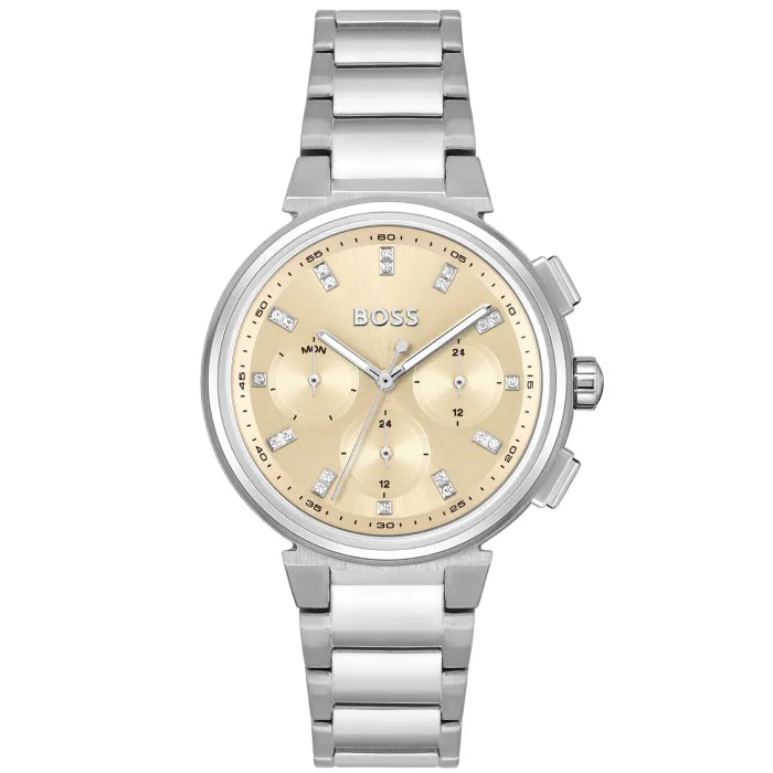 BOSS One 1502676 Damen • Edelstahlarmband • Datumsanzeige