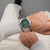 Zegarek chronograf BOSS Hero z zieloną tarczą i bransoletą ze stali szlachetnej