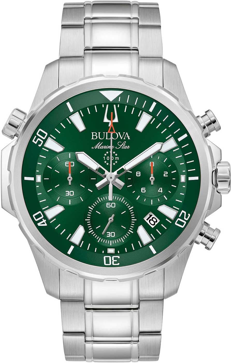 Bulova Marine Star 96B396 Orologio da Uomo • Quadrante Verde • Impermeabile 100m
