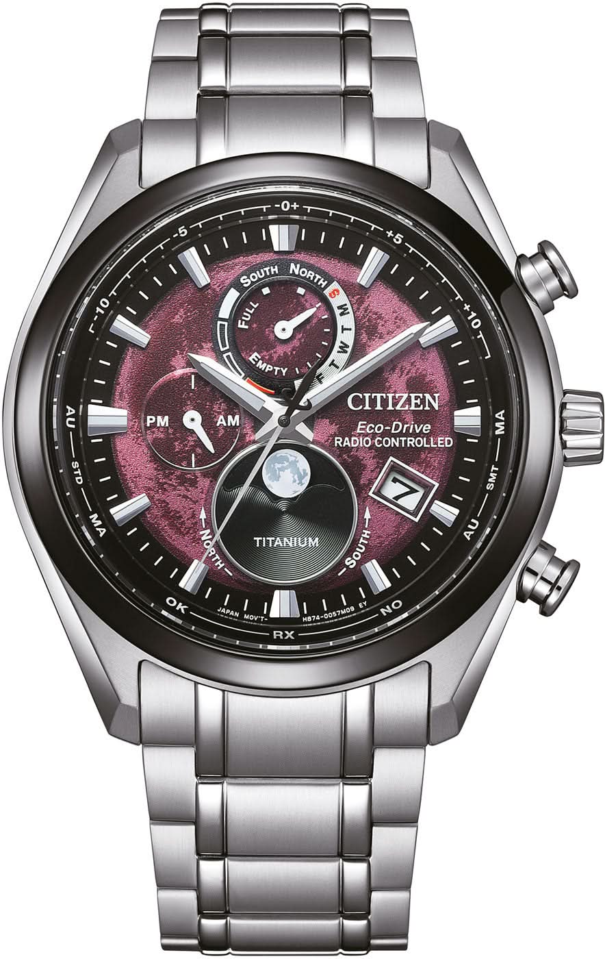 Orologio da uomo Citizen Tsuki-yomi BY1018-80X • Fase lunare • Solare