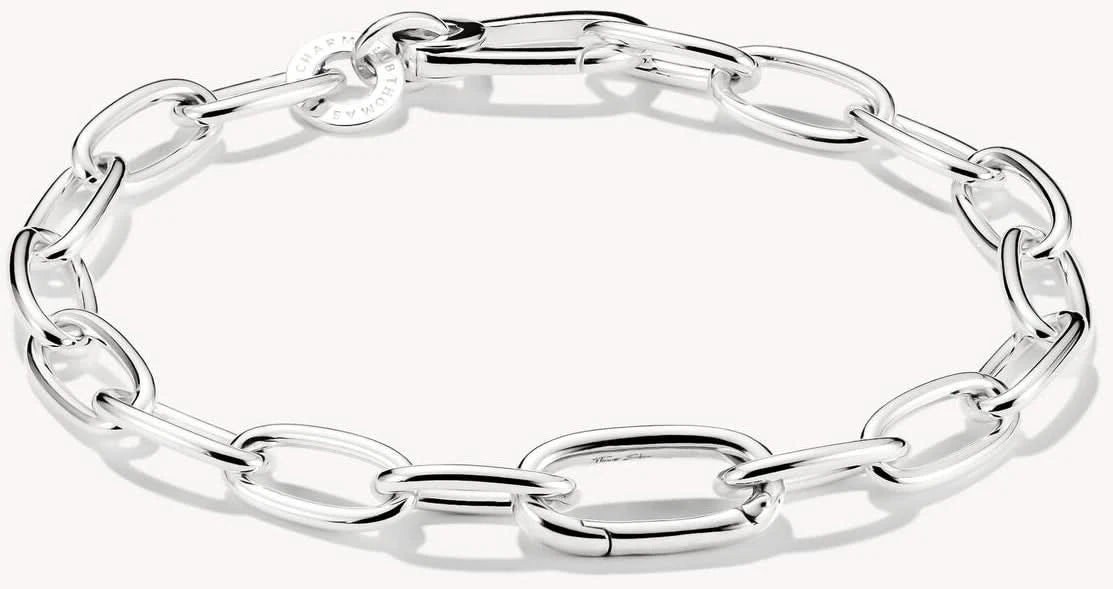 Charm bracelet con maglie e un link di collegamento - Thomas Sabo Modello: C1204-001-21-L19