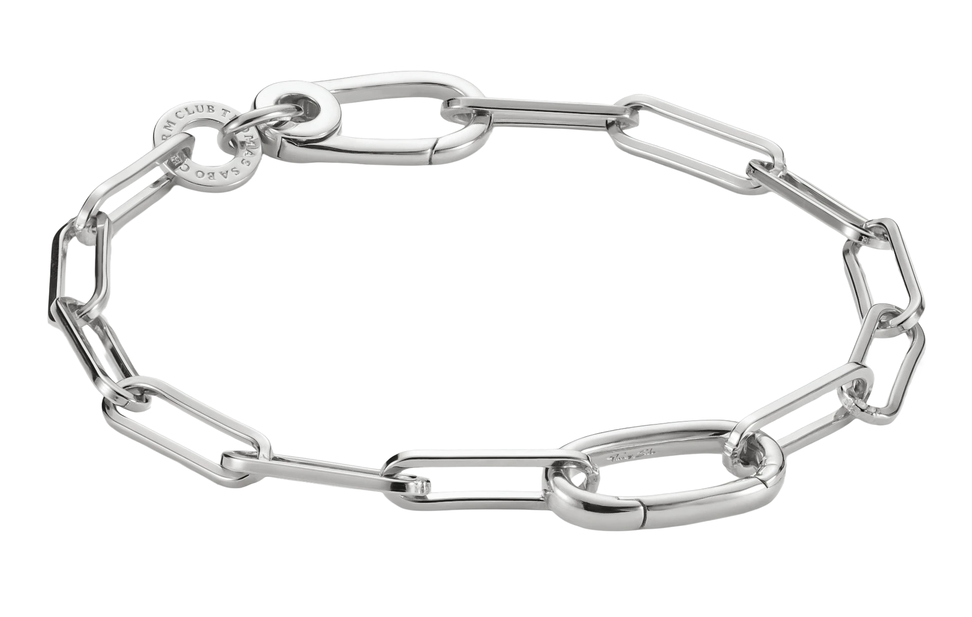 Charm bracelet con maglie a catena e un link di collegamento - Thomas Sabo Modello: C1205-001-21-L19