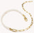 Collana con charm per articolazioni e maglia di collegamento, in argento, con perle, placcata oro - Thomas Sabo Modello: C1211-430-14-L45