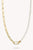 Collana con charm per articolazioni e maglia di collegamento, in argento, con perle, placcata oro - Thomas Sabo Modello: C1211-430-14-L45