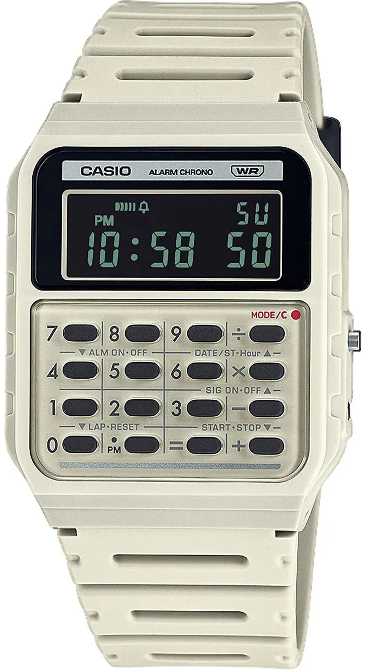 "Casio Vintage CA-53WB-8BEF Orologio • Design retrò • Calcolatrice"