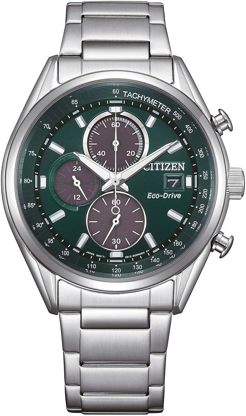 Orologio da uomo Citizen Eco-Drive CA0459-79X • Eco-Drive a energia solare • Quadrante verde