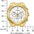Citizen CA4592-85A Orologio da uomo • Eco-Drive a energia solare • Cronografo placcato oro