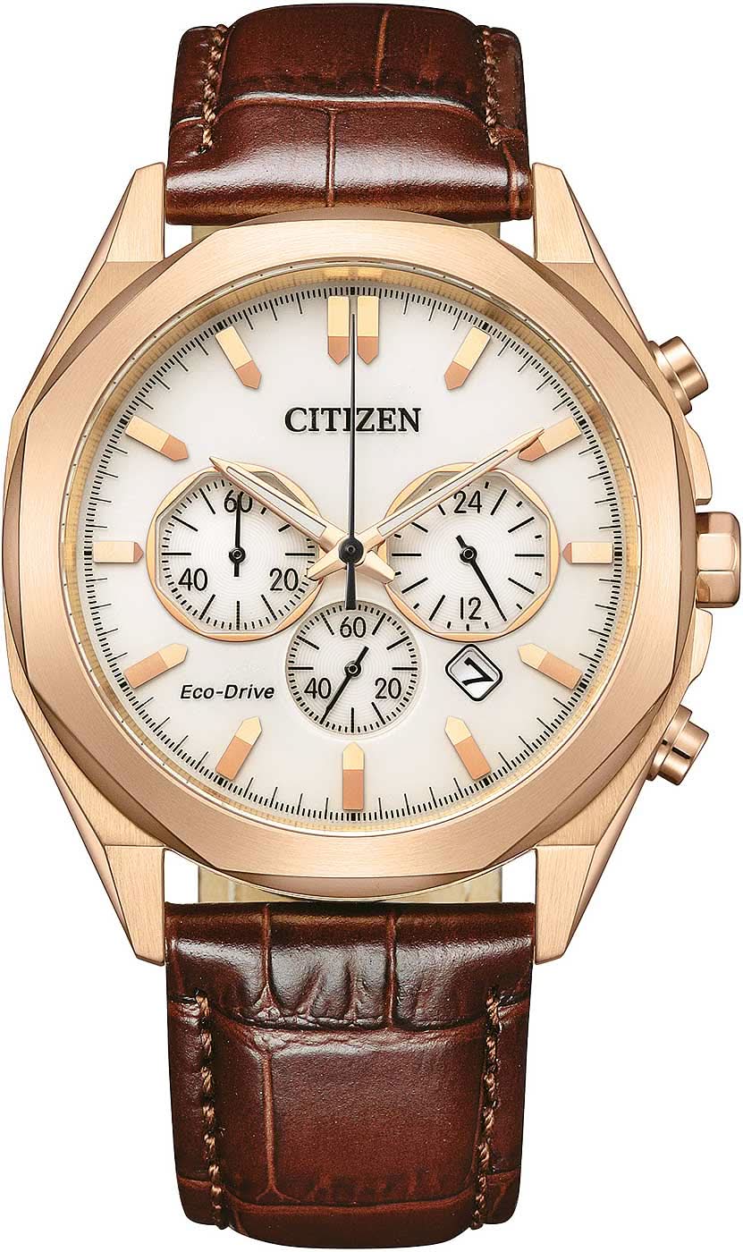 Citizen CA4593-15A Orologio da uomo • Eco-Drive solare • Cinturino in pelle