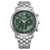 Citizen Cronografo da uomo con quadrante verde e bracciale in acciaio inossidabile