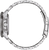Herrenarmbanduhr Edelstahlarmband mit Schließe und perforierten Gliedern