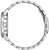 Edelstahl-Uhr seitlich mit Metallarmband und sichtbaren Drückern