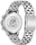 Edelstahl-Uhrboden mit CITIZEN und Eco-Drive Gravur, Metallarmband im Blick