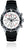 Orologio subacqueo con cinturino nero, cassa argentata e quadrante bianco