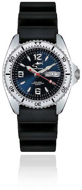 Orologio da donna Chris Benz One Medium CBM-B-KB-SI • Impermeabile 200m • Vetro zaffiro