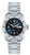 Orologio da uomo Marine con quadrante blu, cinturino in acciaio e lancette rosse, vetro zaffiro