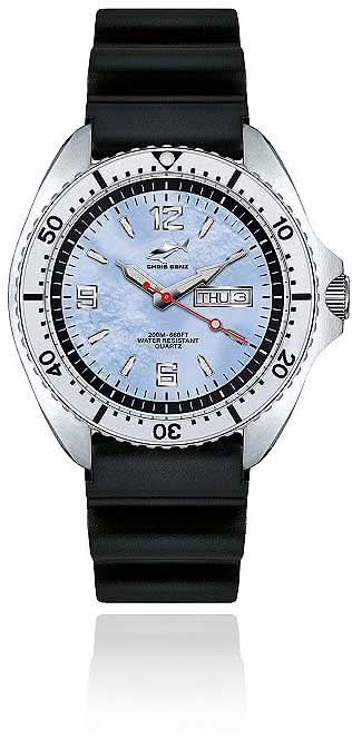 Orologio da uomo Chris Benz ONE CBO-H-KB-SI • Impermeabile 200m • Vetro zaffiro