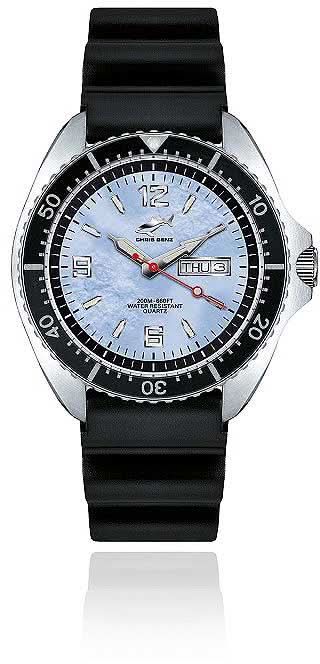 Orologio da uomo Chris Benz One CBO-H-KB-SW • Impermeabile 200m • Vetro zaffiro