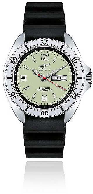 Orologio da uomo Chris Benz ONE CBO-N-KB-SI • 200m • Vetro zaffiro