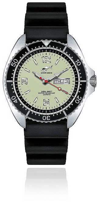 Orologio da uomo Chris Benz One Man CBO-N-KB-SW • 200m • Vetro zaffiro