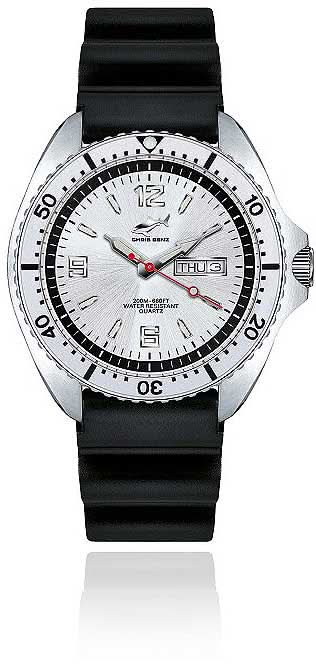 Orologio da uomo Chris Benz One CBO-SI-KB-SI • Impermeabile 200m • Vetro zaffiro