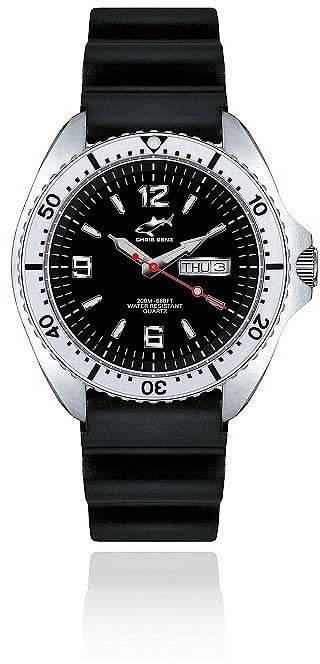 Orologio da uomo Chris Benz One CBO-S-KB-SI • Impermeabile 200m • Vetro zaffiro
