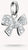 Ciondolo a forma di fiocco - Thomas Sabo Modello: CC1235-051-14