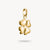 Ciondolo Charm, quadrifoglio 3D in argento dorato - Thomas Sabo Modello: CC1236-413-36