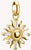 Ciondolo Charm Thomas Sabo, Sole con pietre preziose bianche, in argento, placcato oro - Thomas Sabo Modello: CC1246-414-14