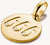Thomas Sabo Ciondolo Charm Angelo Numero 666 con Pietre Connect Placcato Oro