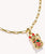 Ciondolo Charm Thomas Sabo, Gatto delle fortune portafortuna colorato, in argento, placcato oro e smalto a freddo