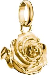Ciondolo a forma di fiore di rosa in argento dorato - Thomas Sabo Modello: CC1263-413-39