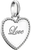 Ciondolo Charm Thomas Sabo, Cuore d'Amore, in Argento