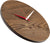Orologio da parete huamet 30x30x4,3 cm Legno • Quadrante rotondo • Legno vecchio