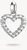 Ciondolo Charm, Cuore con Pietre Preziose in Argento - Thomas Sabo Modello: CC1237-051-14