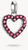 Ciondolo a forma di cuore con pietre preziose viola in argento - Thomas Sabo Modello: CC1237-639-10