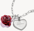 Ciondolo a forma di fiore di rosa, rosso, in argento e smalto a freddo - Thomas Sabo Modello: CC1263-007-10