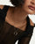 Collana in argento sterling 925 con ciondolo rotondo e zirconi