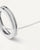 Dettaglio: Collana in argento sterling 925 con ciondolo ad anello e fila di zirconi