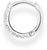 Orecchino singolo Creole con pietre - Argento Sterling 925